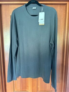 NN07 Men's Crewneck Thermal Shirt in Charcoal Gray